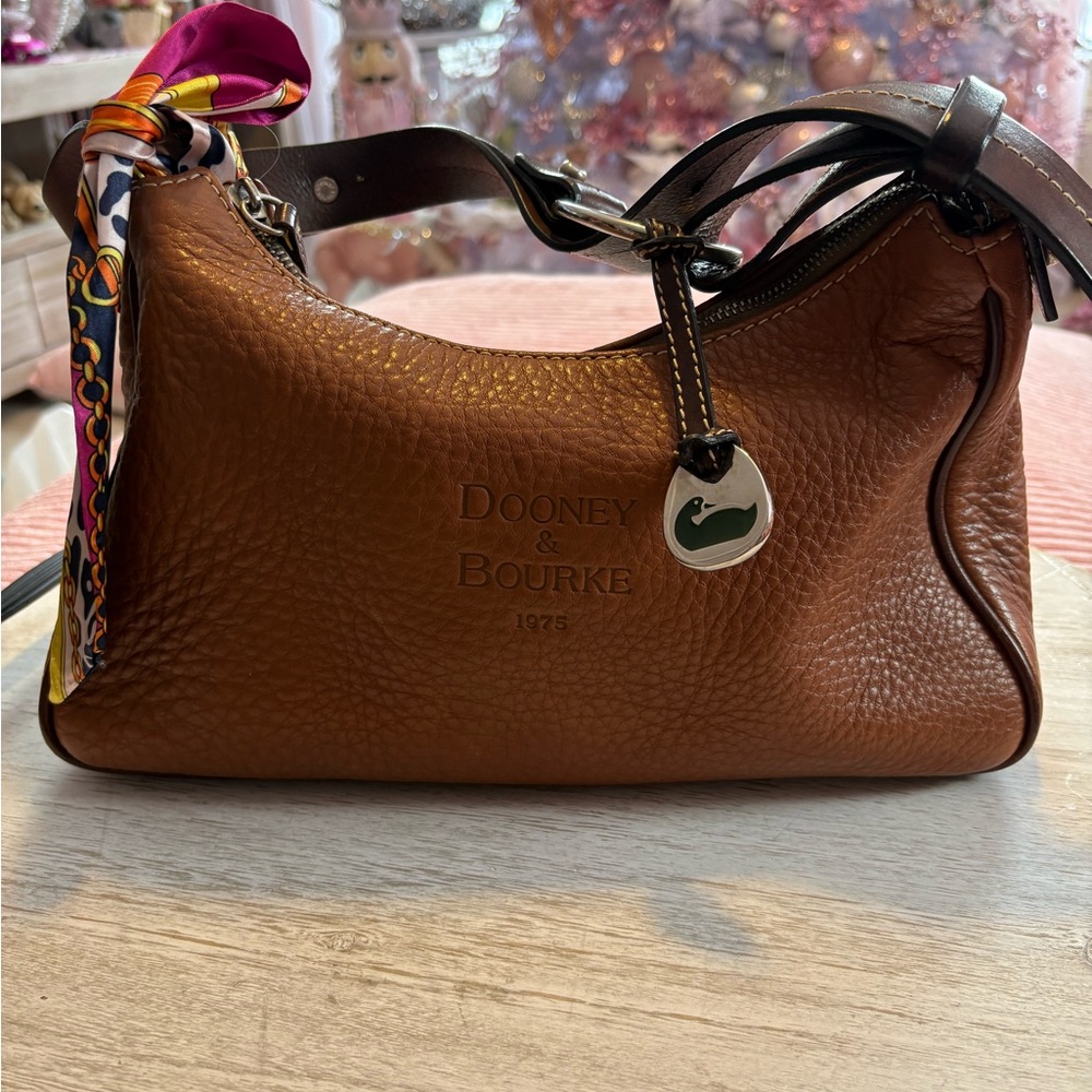 Dooney & Bourke Brown Leather Shoulder Bag